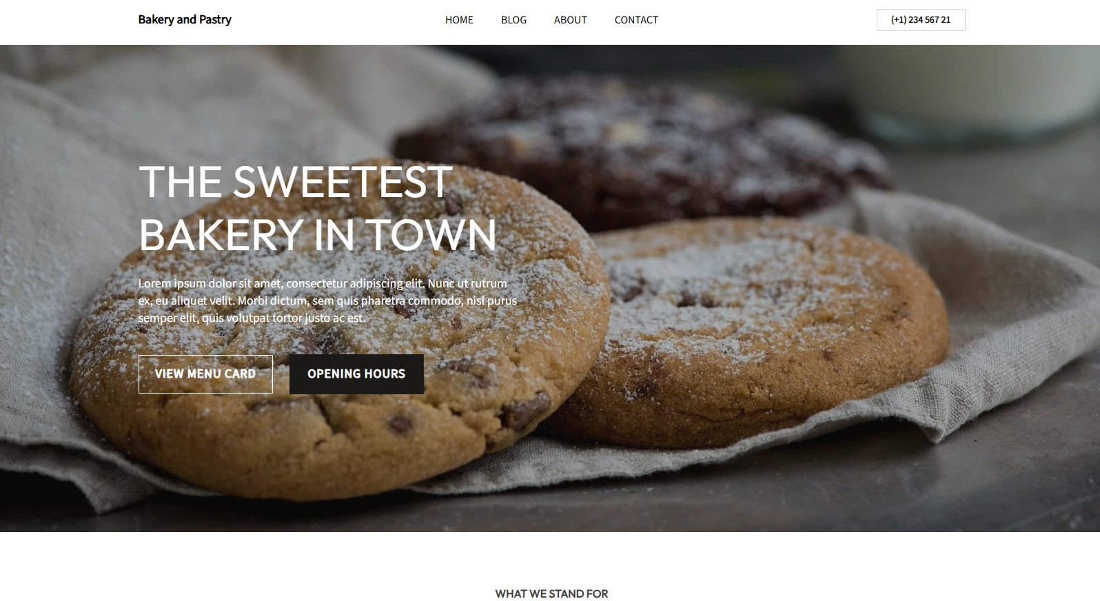 Handwerk Website Bäckerei